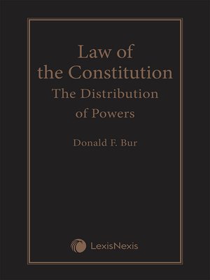 cover image of The Law of the Constitution